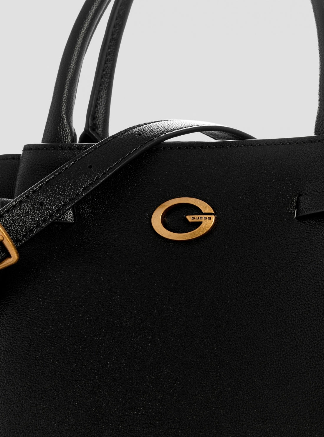GUESS Womens Black Allegra Girlfriend Satchel Bag BG223706 Detail View