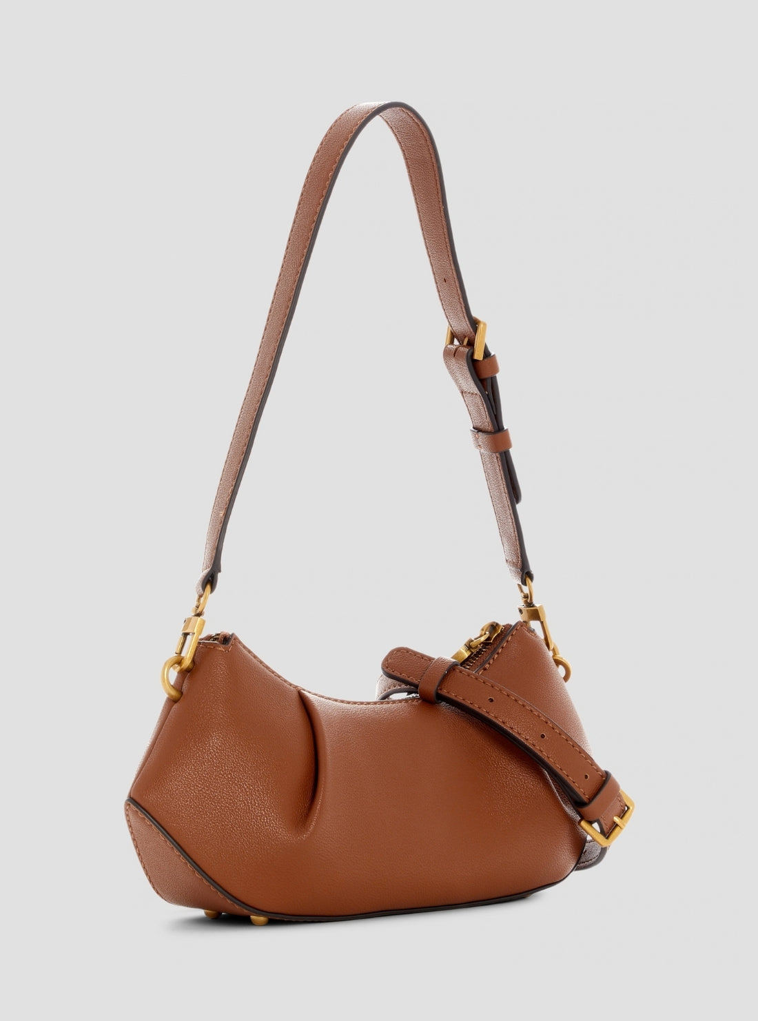 GUESS Womens Brown Allegra Shoulder Crossbody Bag BG223717 back View