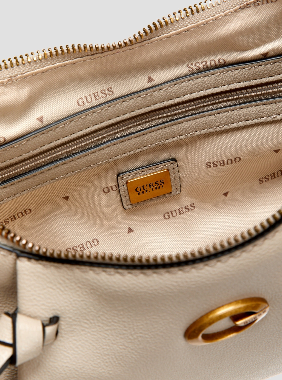 GUESS Womens Bone Allegra Shoulder Bag BG223718 Detail View