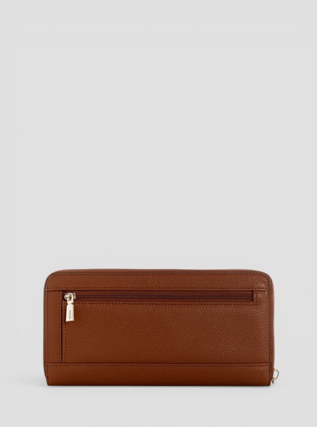 GUESS Womens Cognac Suzy Large Zip Around Wallet BG2322146 Back View