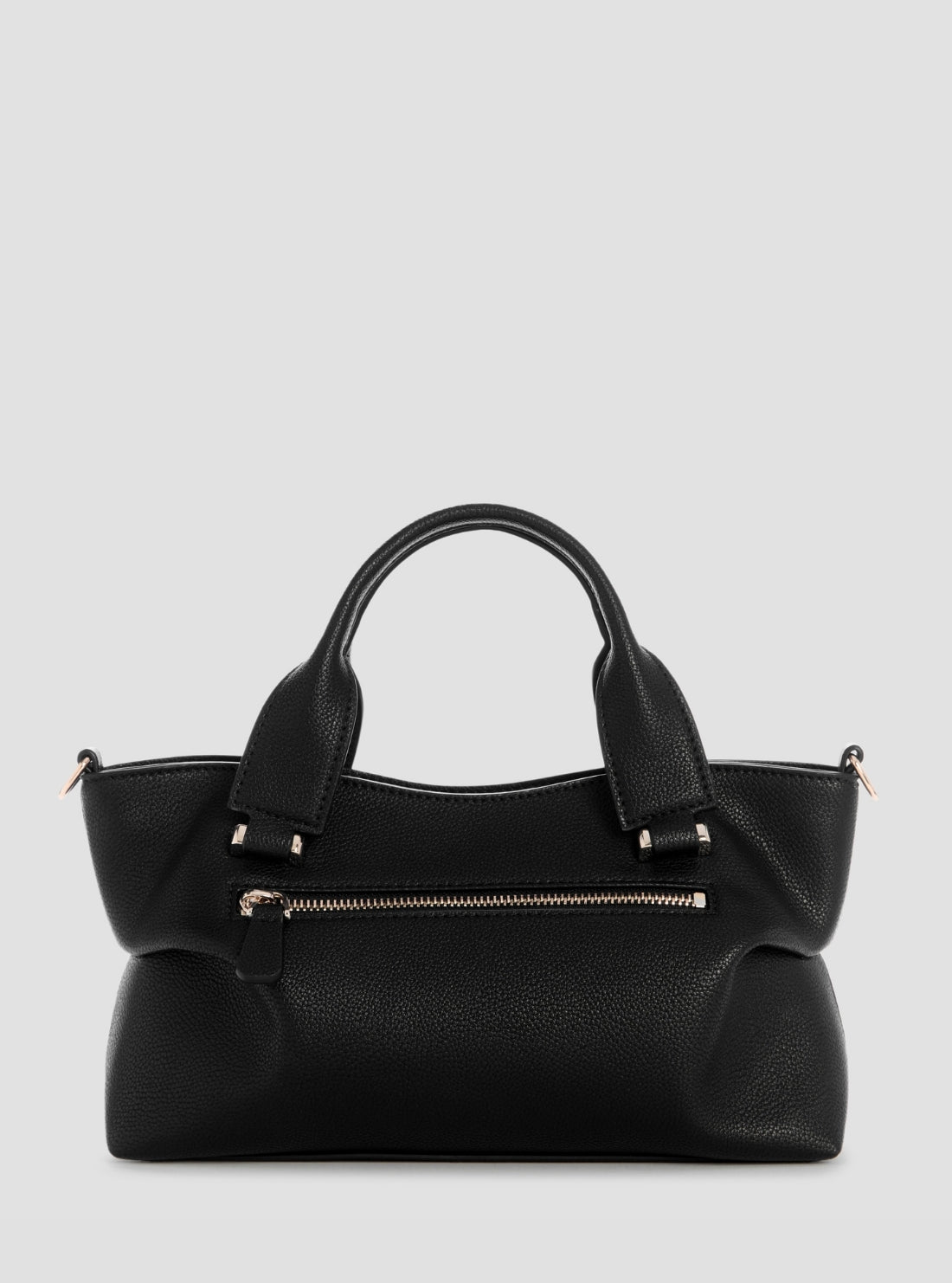 GUESS Womens Black Suzy Mini Compartment Satchel Bag BG232276 Back View