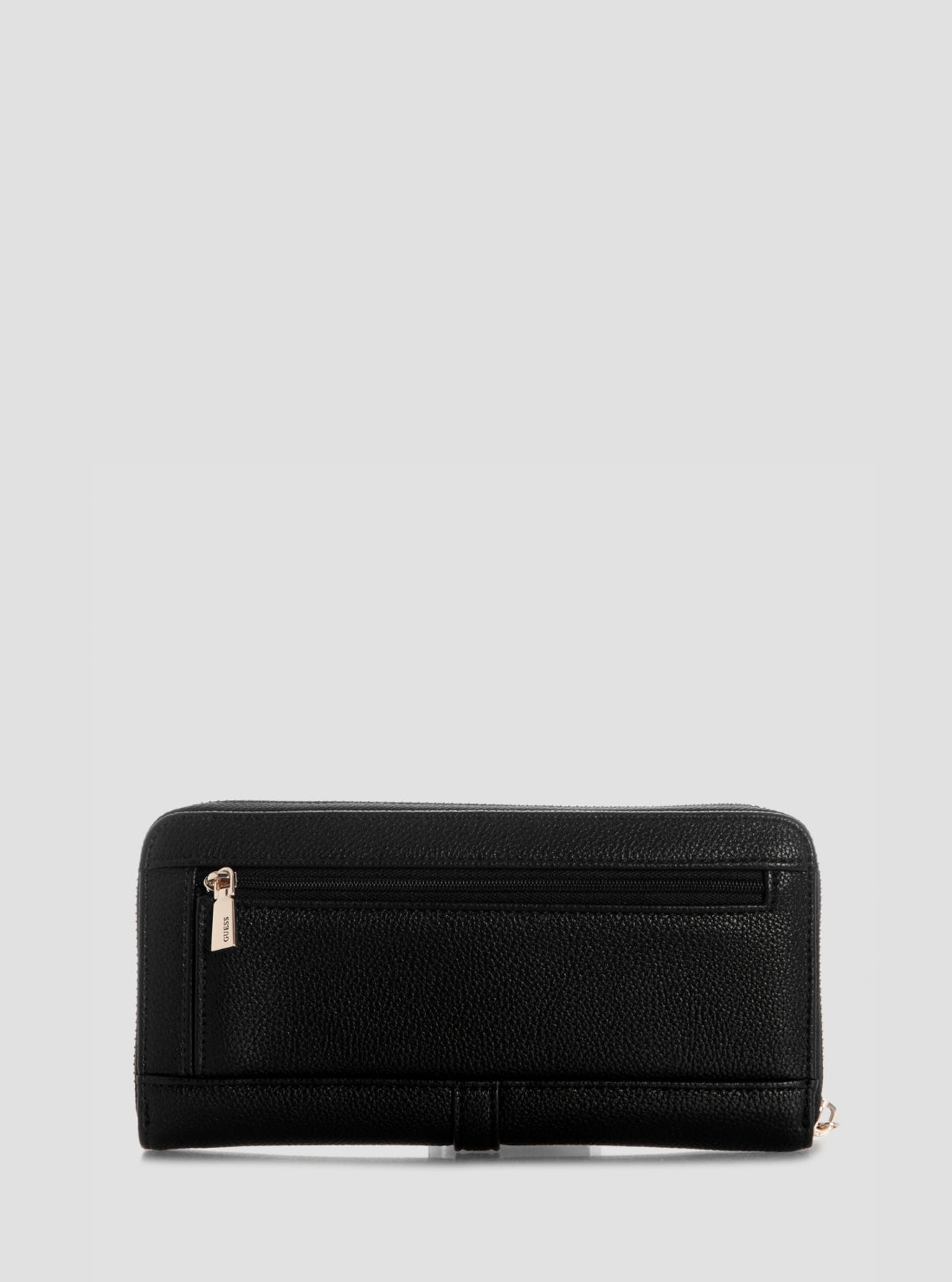 GUESS Womens Black Venice Large Zip Around Wallet BG2534146 back View