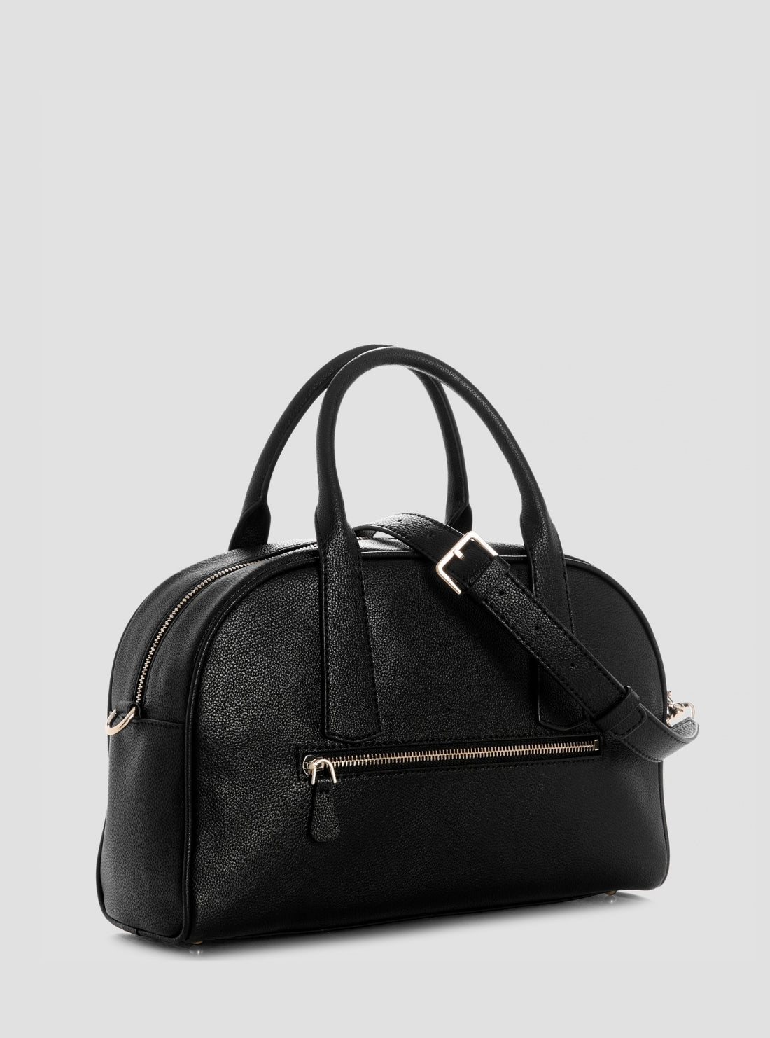 GUESS Womens Black Alexi Large Dome Satchel Bag BG261507 Back View