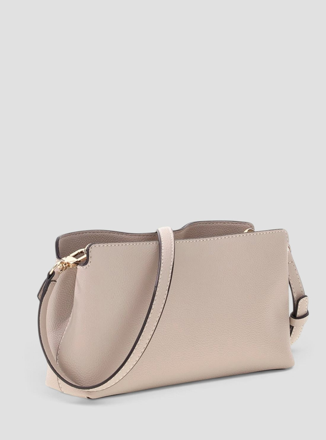 GUESS Womens Light Taupe Angie Crossbody Bag BG261612 Back View