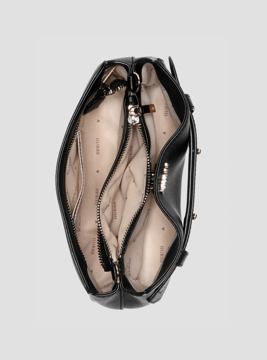GUESS Womens Black Angie Crossbody Bag BG261612 Inside View