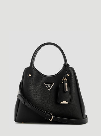 GUESS Womens Black Meridian II Small Girlfriend Carryall Bag BG697405 Front View