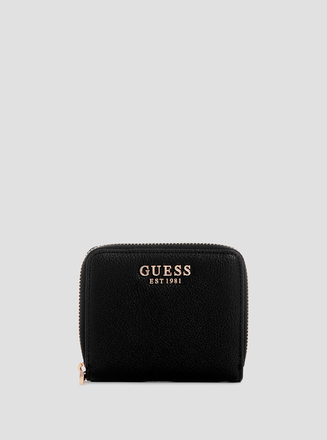 Black Laurel Small Zip Wallet
