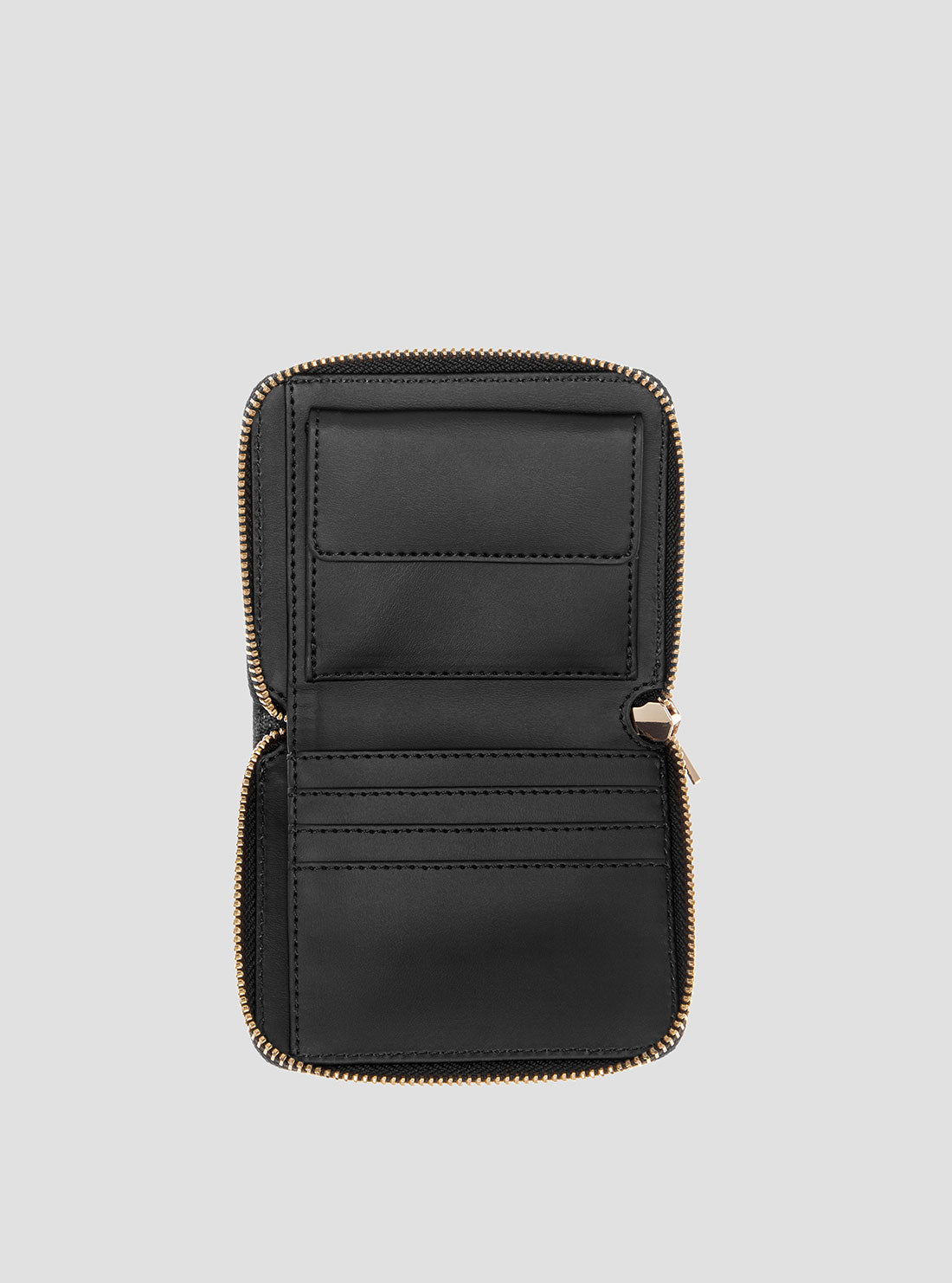Black Laurel Small Zip Wallet