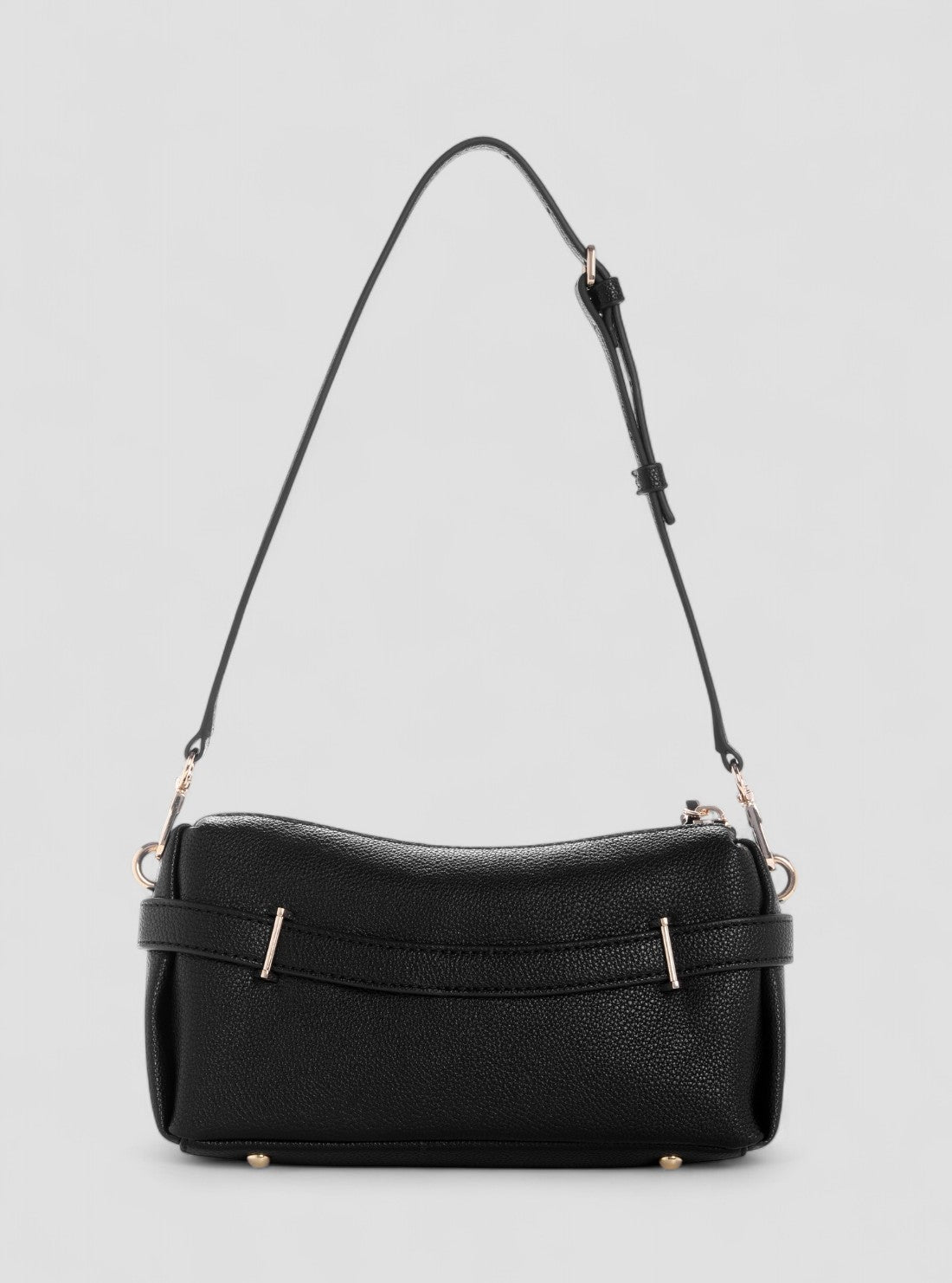 GUESS Womens Black Yesba Mini Top Zip Bag BG783372 Back View