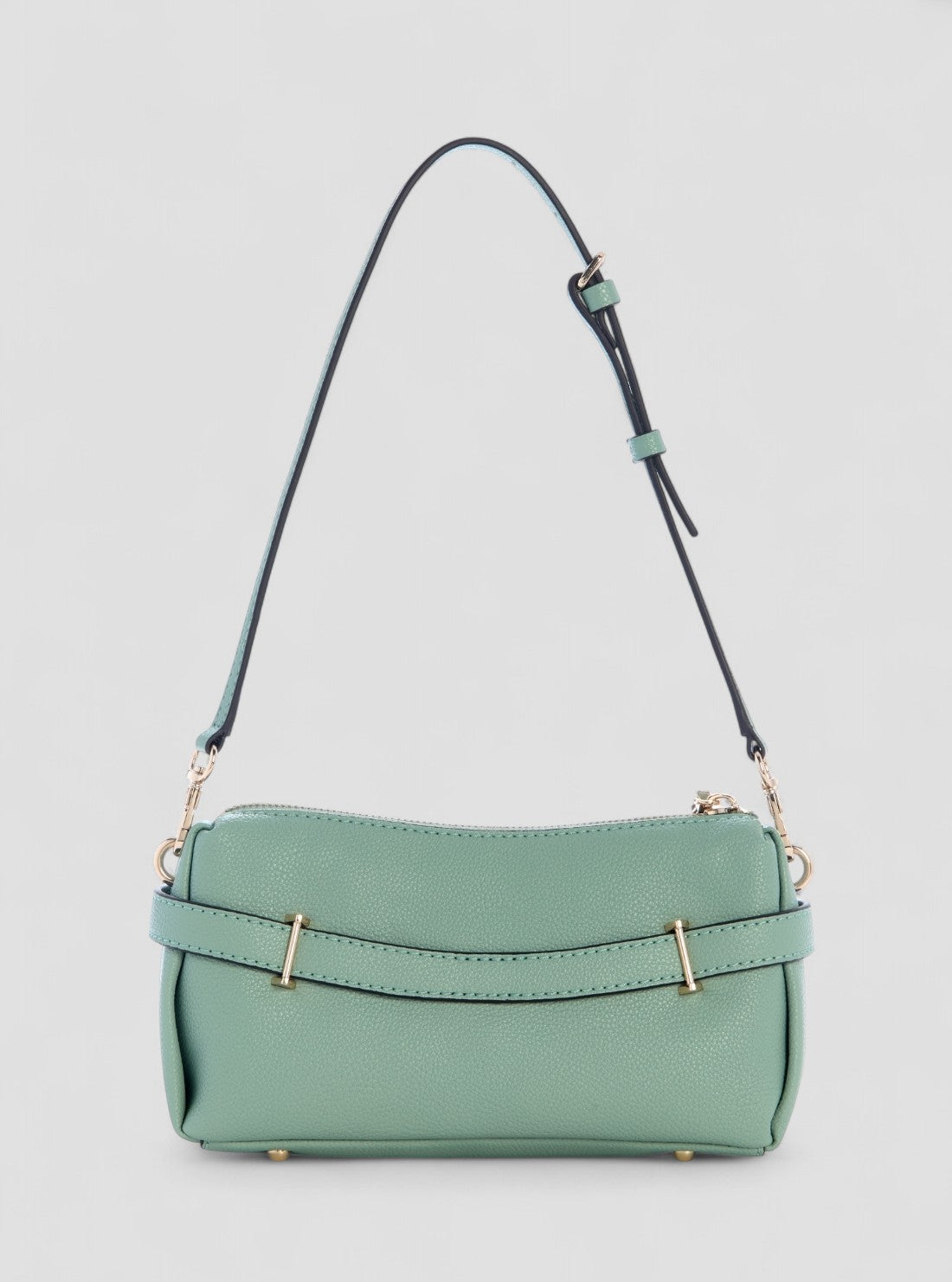 GUESS Womens Green Yesba Mini Top Zip Bag BG783372 Back View