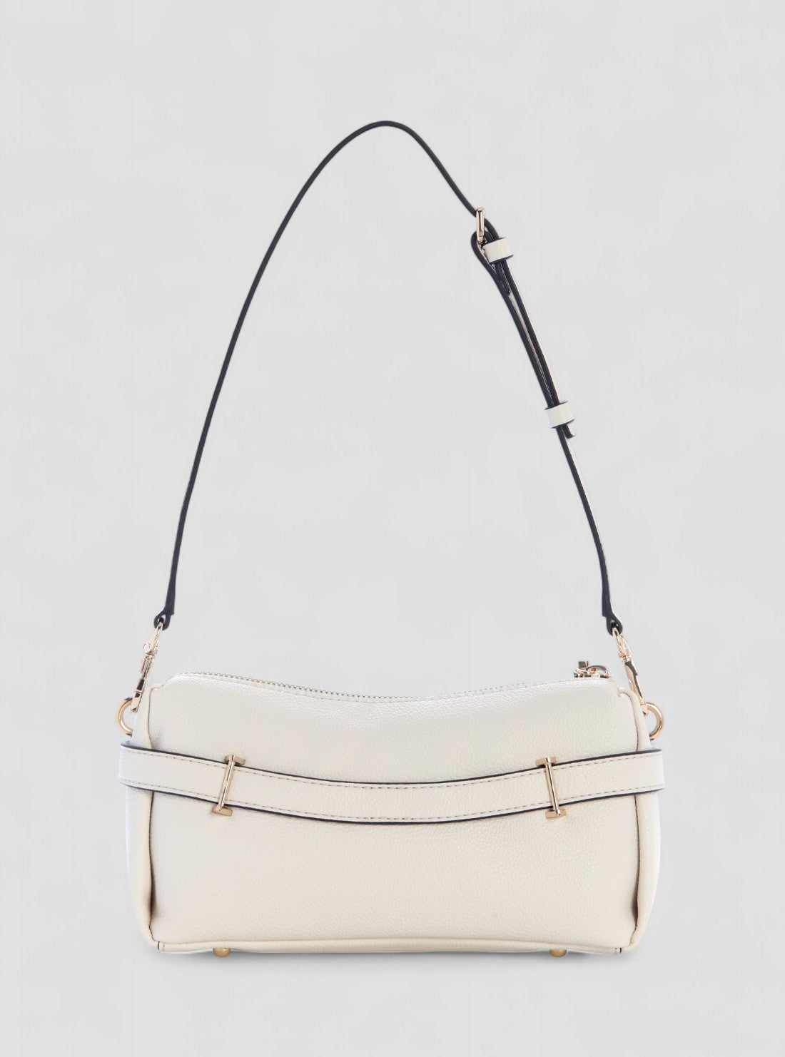 GUESS Womens White Yesba Mini Top Zip Bag BG783372 Back View