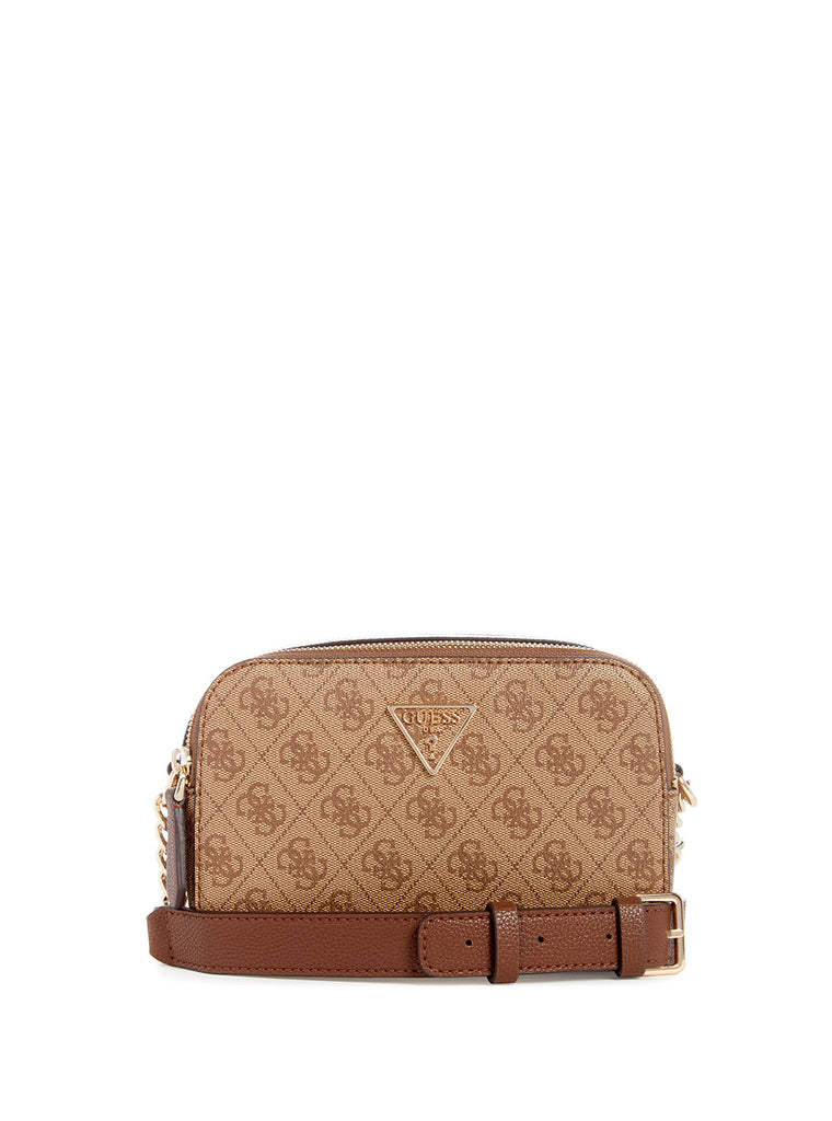 Brown Latte Logo Noelle Crossbody Camera Bag - GUESS