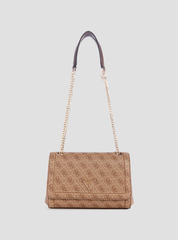 Brown Logo Noelle Crossbody Bag