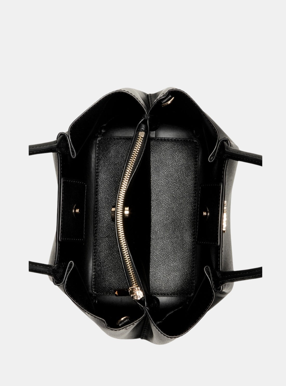 GUESS Womens Black Amorette Girlfriend Satchel BG789806 Inside View