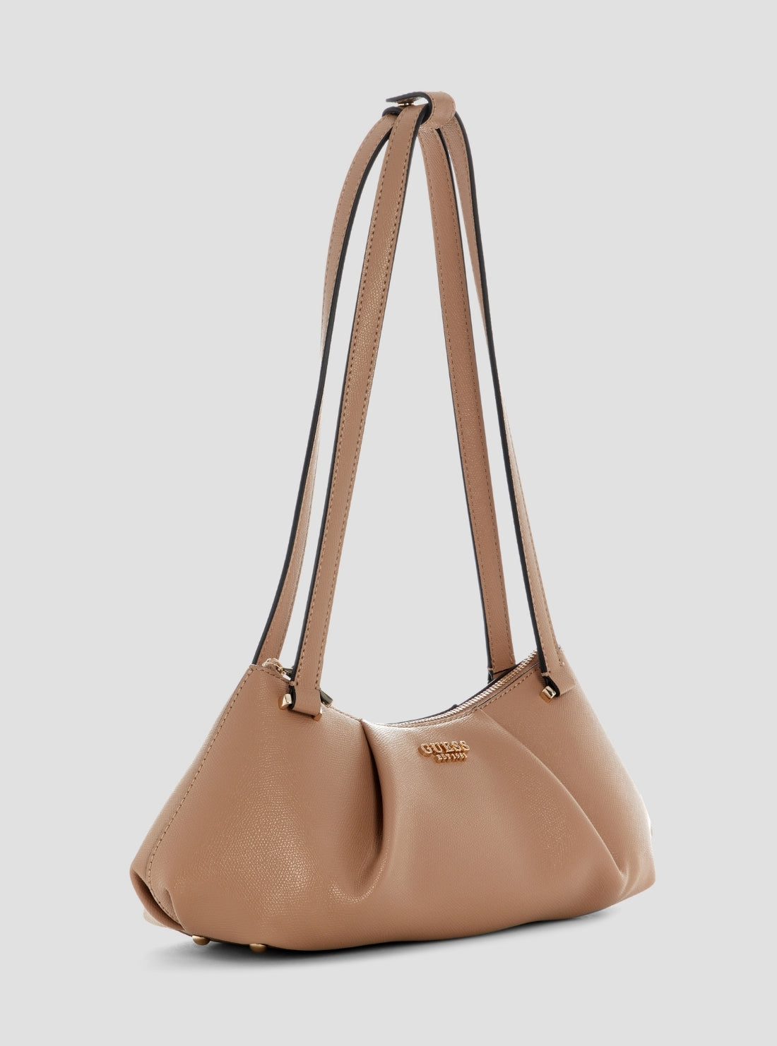 GUESS Womens Beige Amorette Shoulder Satchel Bag BG789808 Side View