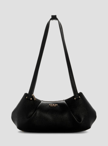 GUESS Womens Black Amorette Shoulder Satchel Bag BG789808 Front View