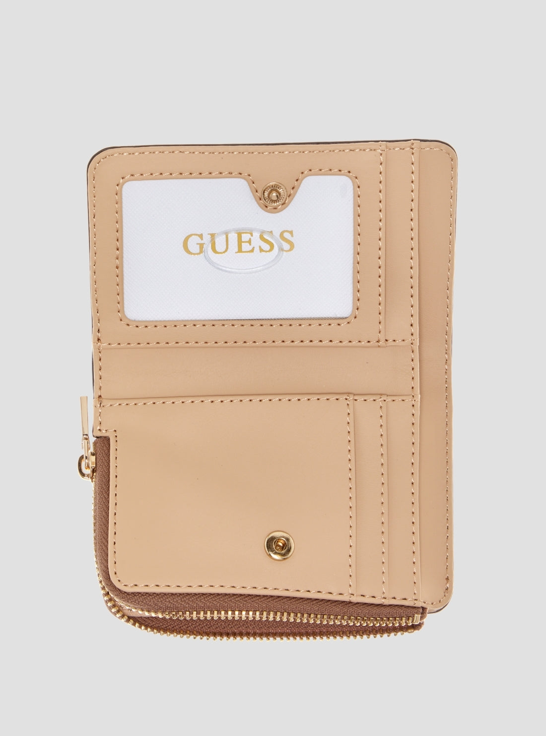 GUESS Womens Pink Amorette Zip Around Card Case BG7898156 Inside View