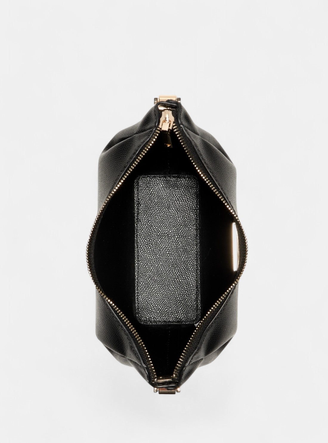 GUESS Womens Black Amorette Top Zip Shoulder Bag BG789817 Inside View