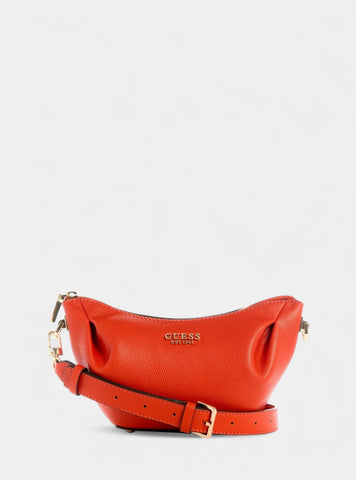 GUESS Womens Red Amorette Top Zip Shoulder Bag BG789817 Front View