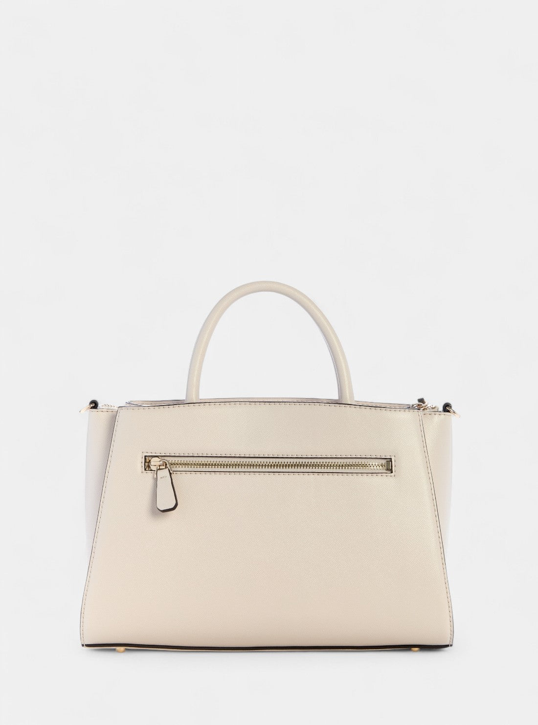 GUESS Womens Beige Mimina Girlfriend Satchel Bag BG801506 Back View