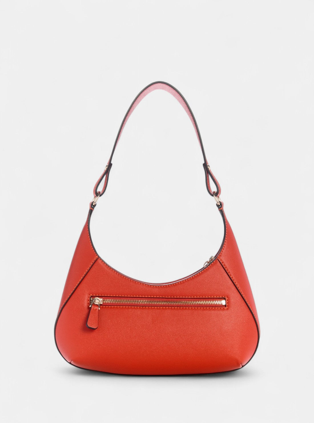 GUESS Womens Red Mimina Top Zip Shoulder Bag BG801518 Back View