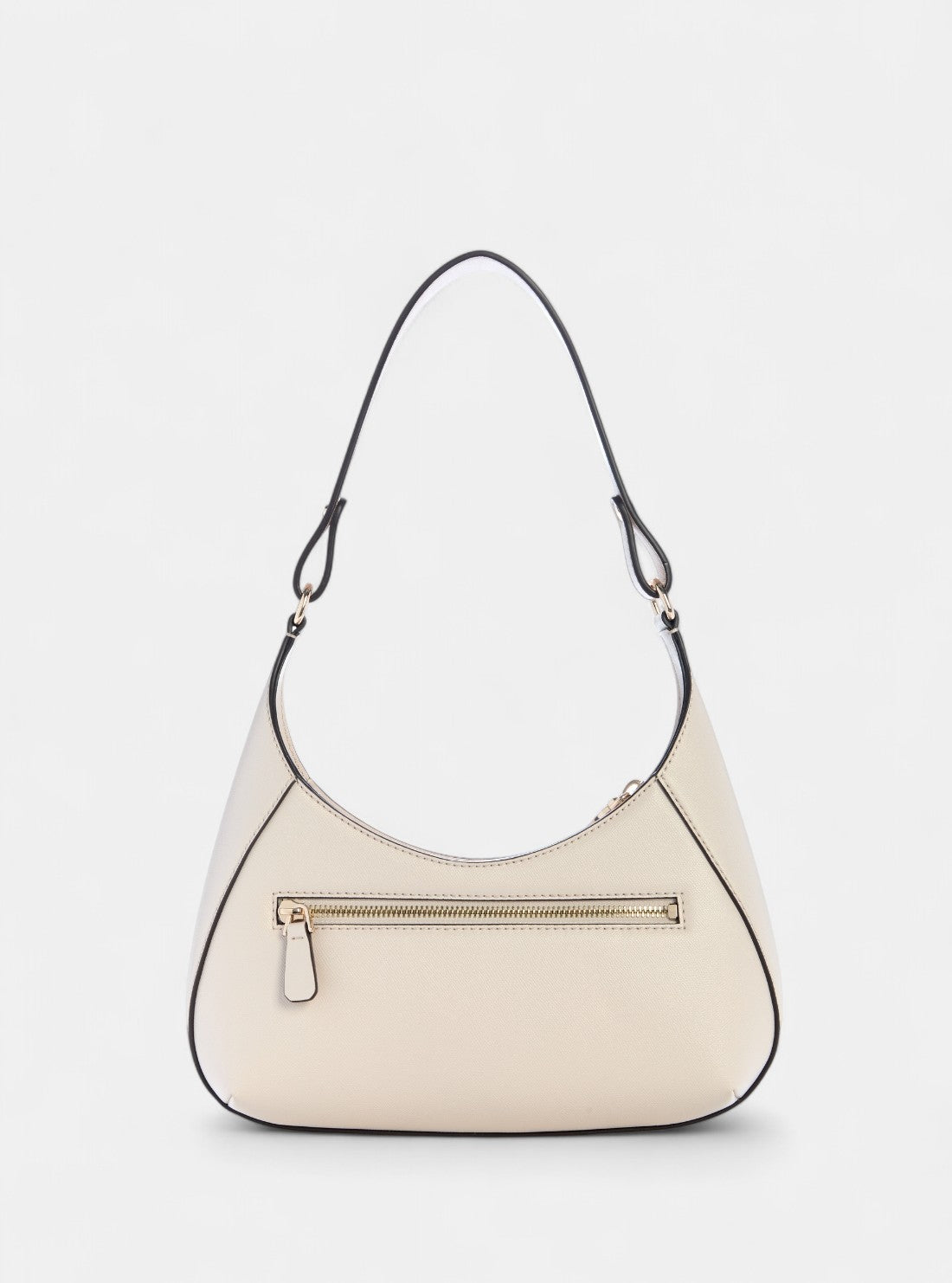 GUESS Womens White Mimina Top Zip Shoulder Bag BG801518 Back View