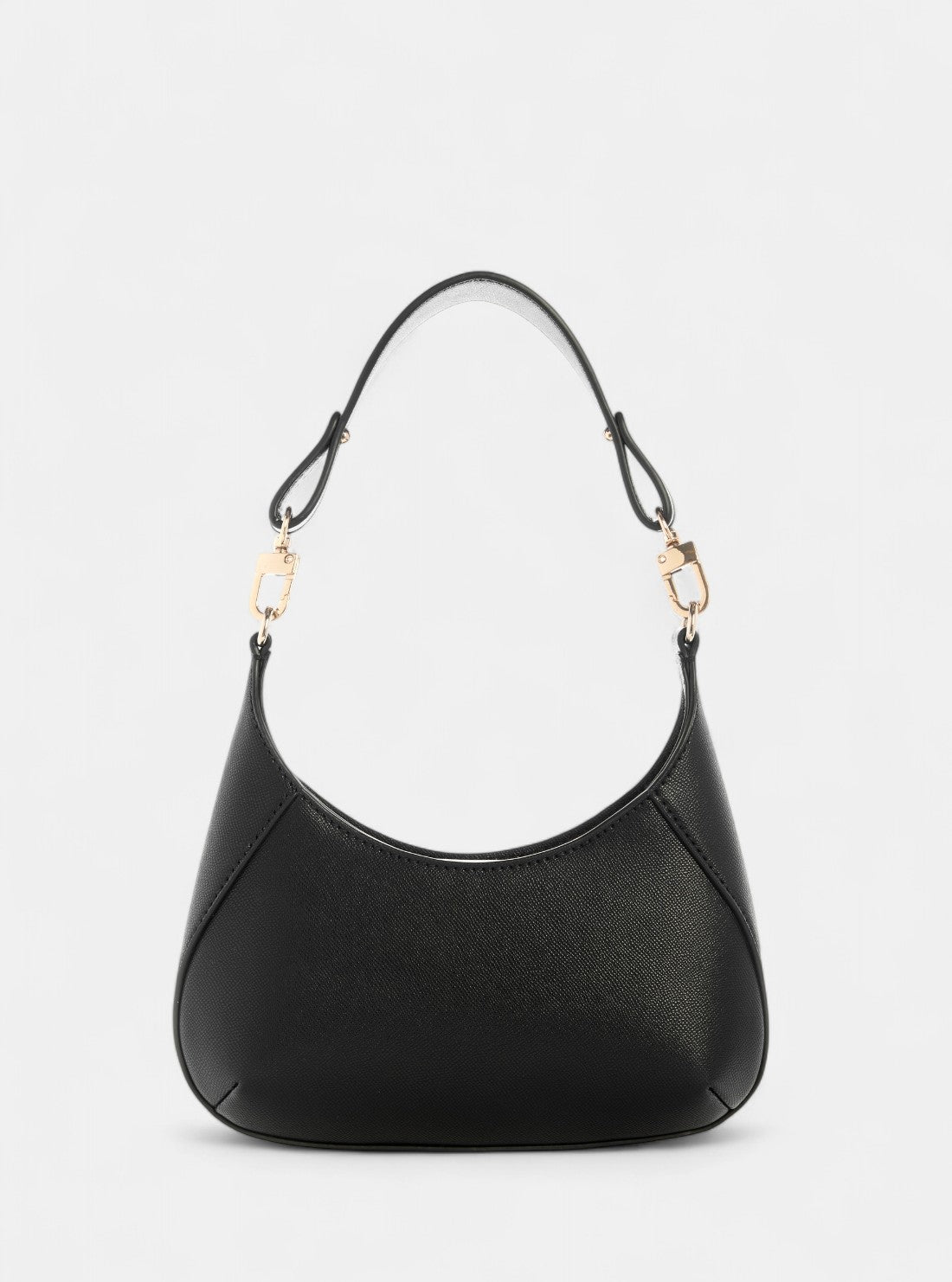 GUESS Womens Black Mimina Mini Top Zip Crossbody Bag BG801572 Back View