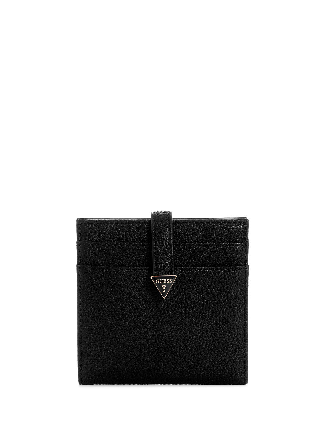 GUESS Black Laurel Small Card Case  front view