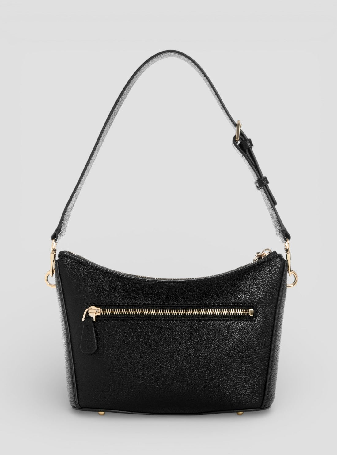 Black Gregoria Top Zip Shoulder Bag | GUESS