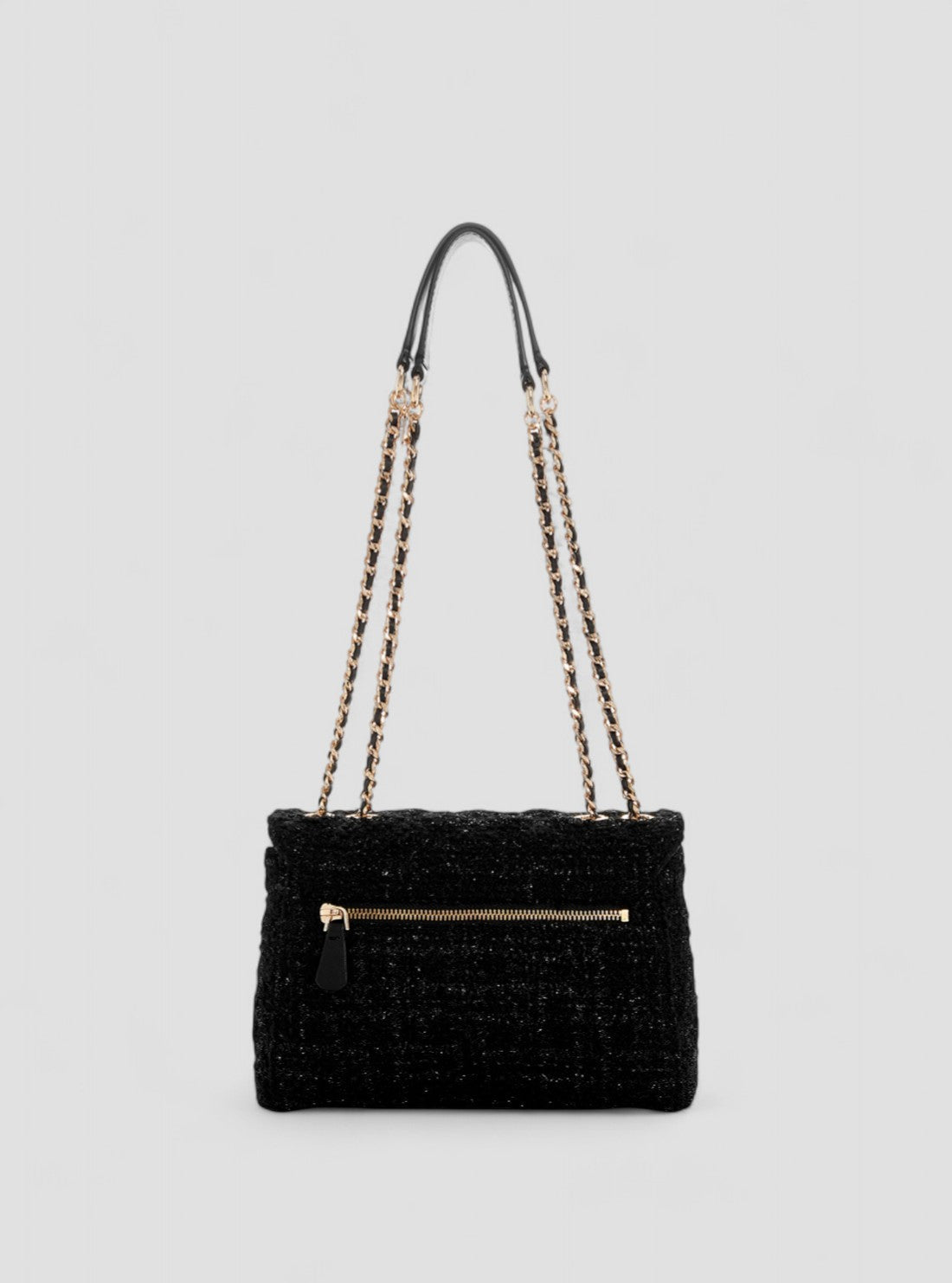 GUESS Womens Black Giully Convertible Crossbody Bag BG874820 Back View