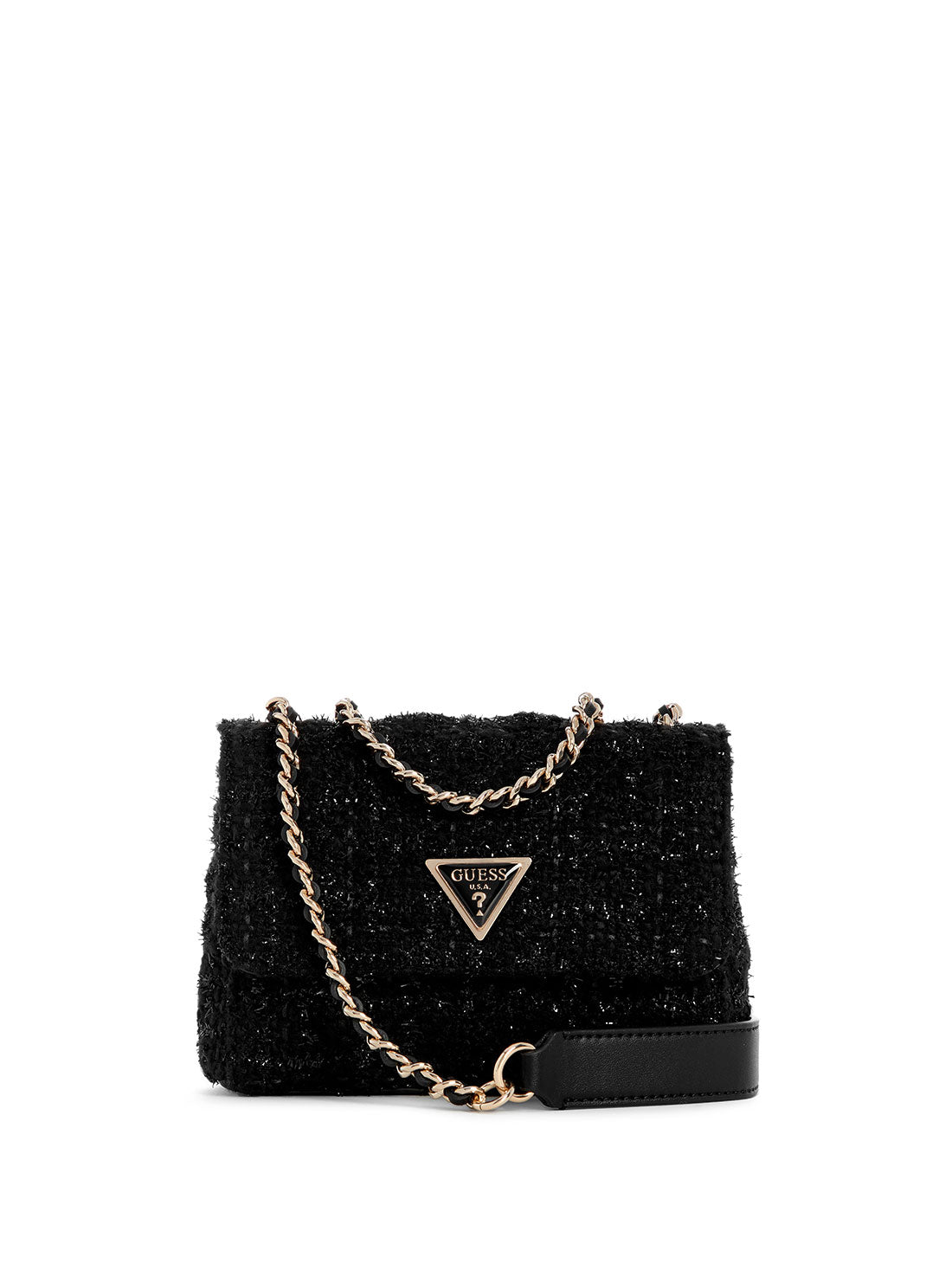  GUESS Black Giully Mini Crossbody Bag front view