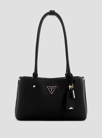 GUESS Womens Black Meridian Shoulder Bag BG877809 Front View