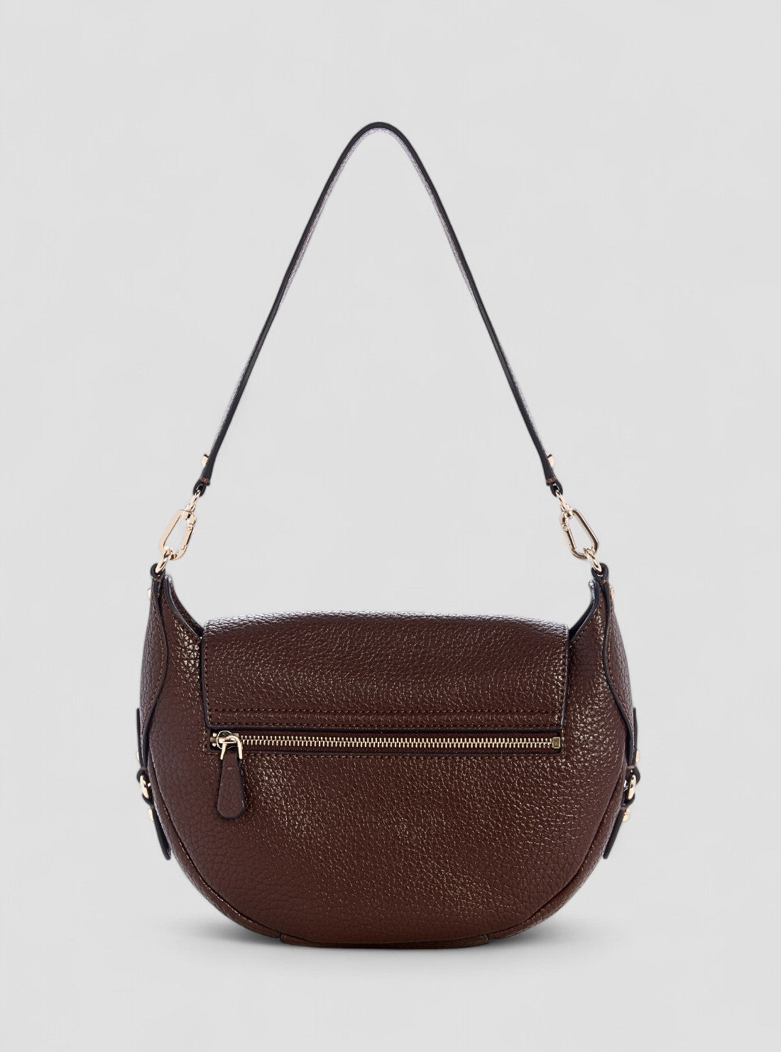 GUESS Womens Brown Marsha Flap Shoulder Bag BG950119 Back View