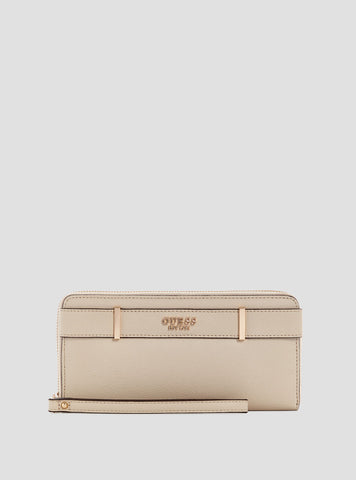 Taupe Anadela Large Zip Wallet