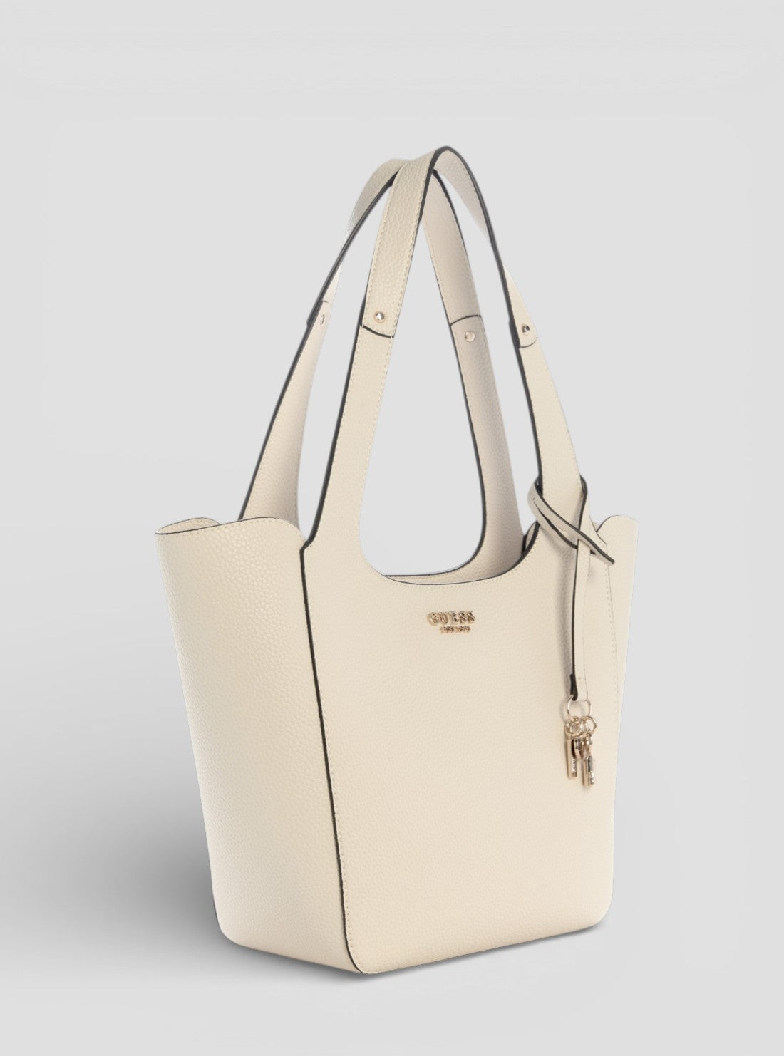 GUESS Womens Beige Helina Tote Bag BG964022 Side View