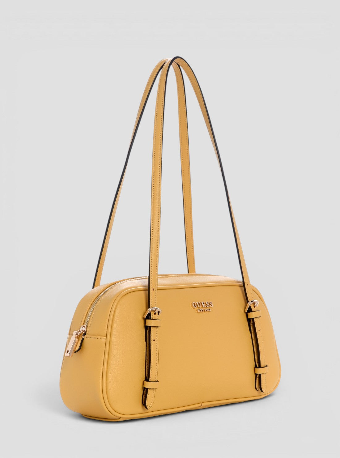 GUESS Womens Yellow Cerelia Shoulder Satchel Bag BG964508 Side View