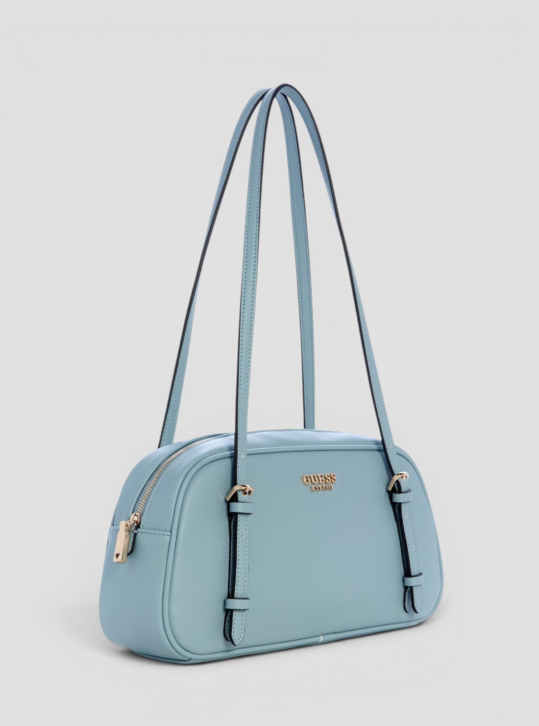 GUESS Womens Blue Cerelia Shoulder Satchel Bag BG964508 Side View