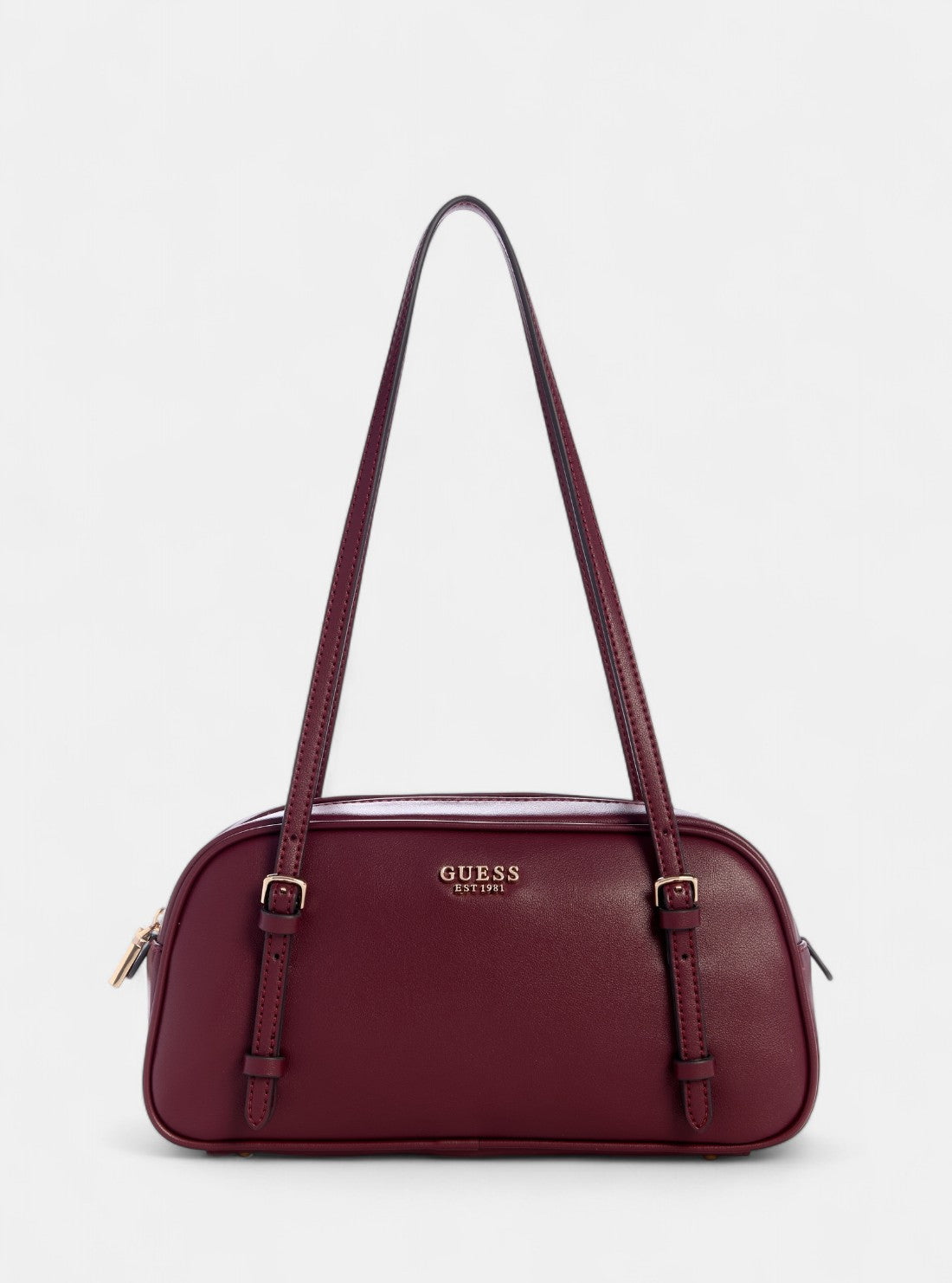 GUESS Womens Red Cerelia Shoulder Satchel Bag BG964508 Front View