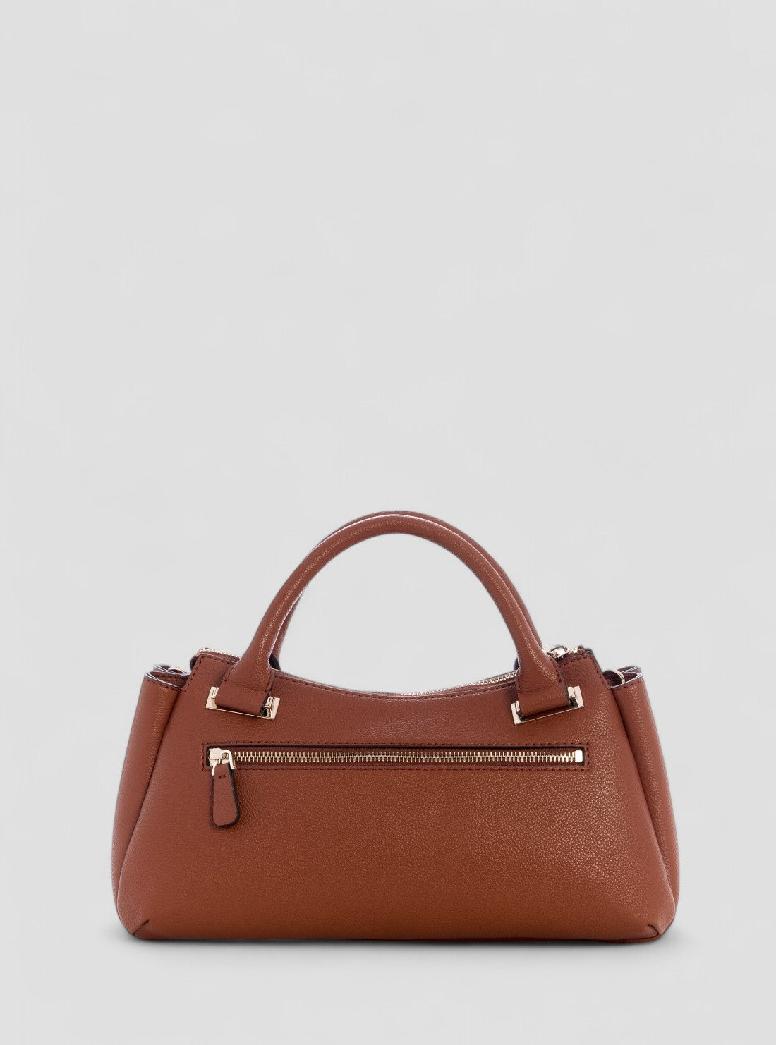 GUESS Womens Brown Evie Triple Compartment Satchel Bag BG966406 Back View