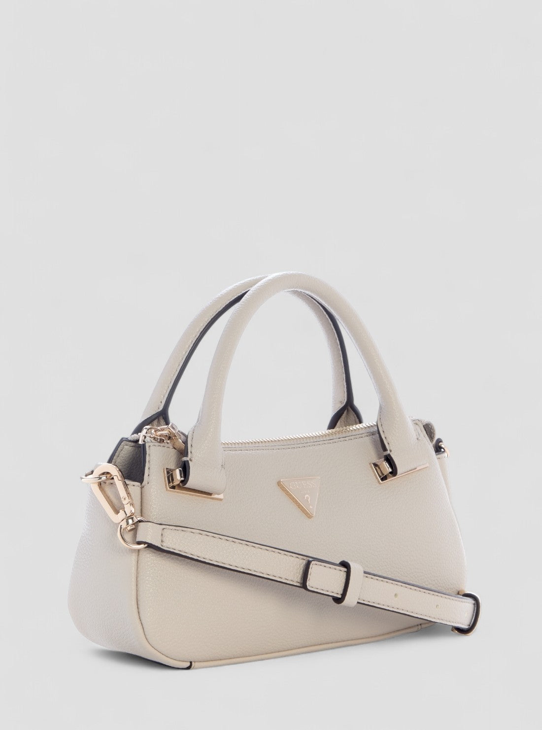 GUESS Womens Brown Evie Mini Satchel Bag BG966476 Front