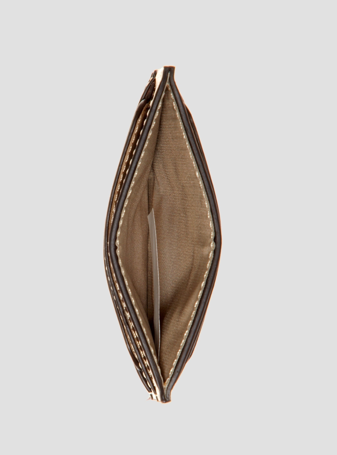 GUESS Womens Brown Logo Noelle II Card Holder BG9672135 Inside View