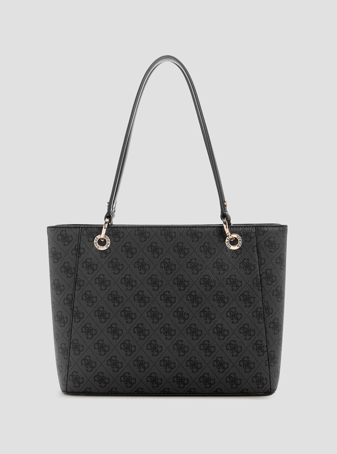 GUESS Womens Black Logo Noelle Small Tote Bag BG967224 Back View