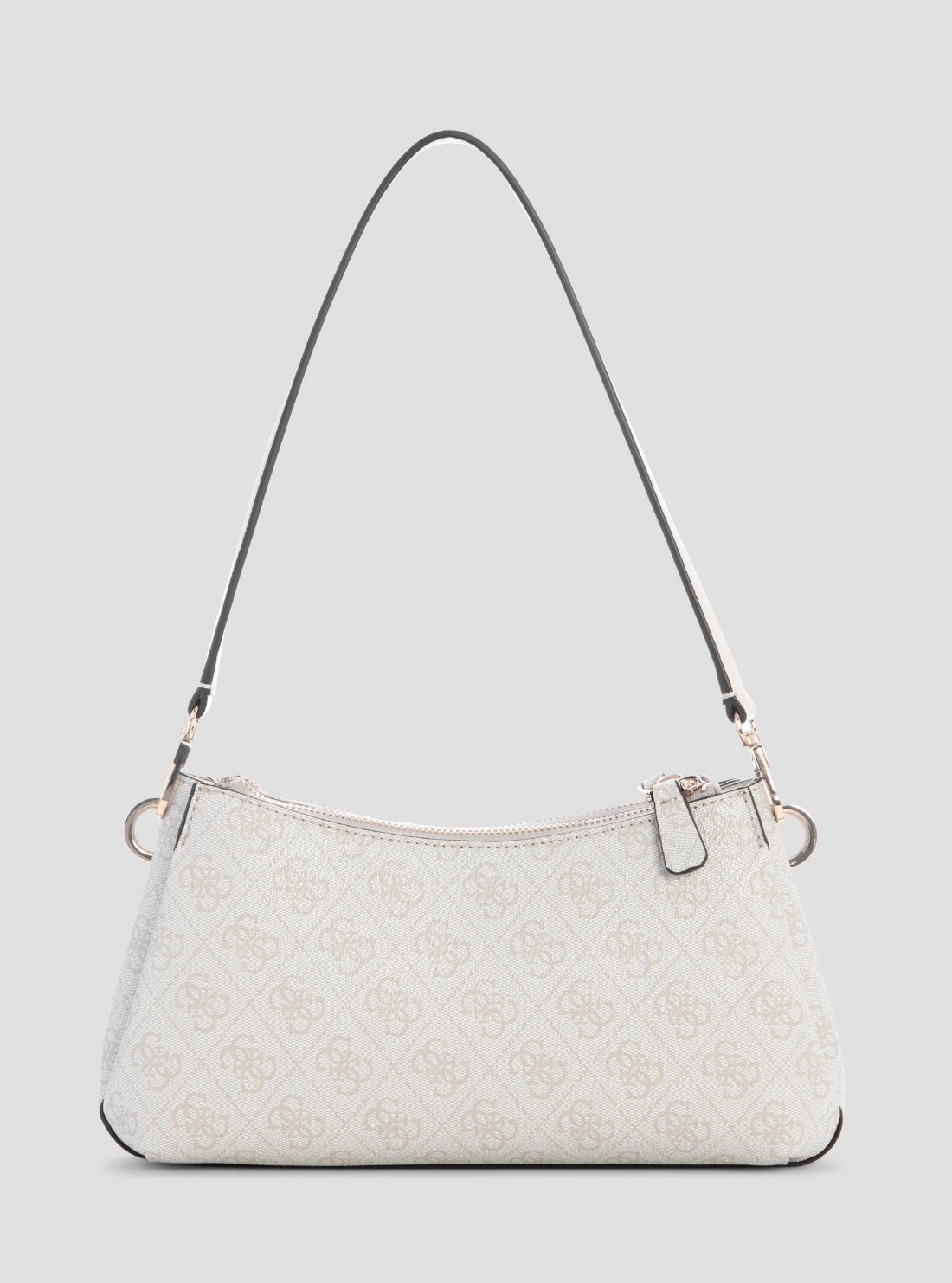 GUESS Womens White Logo Noelle Shoulder Crossbody Bag BG967273 Back View