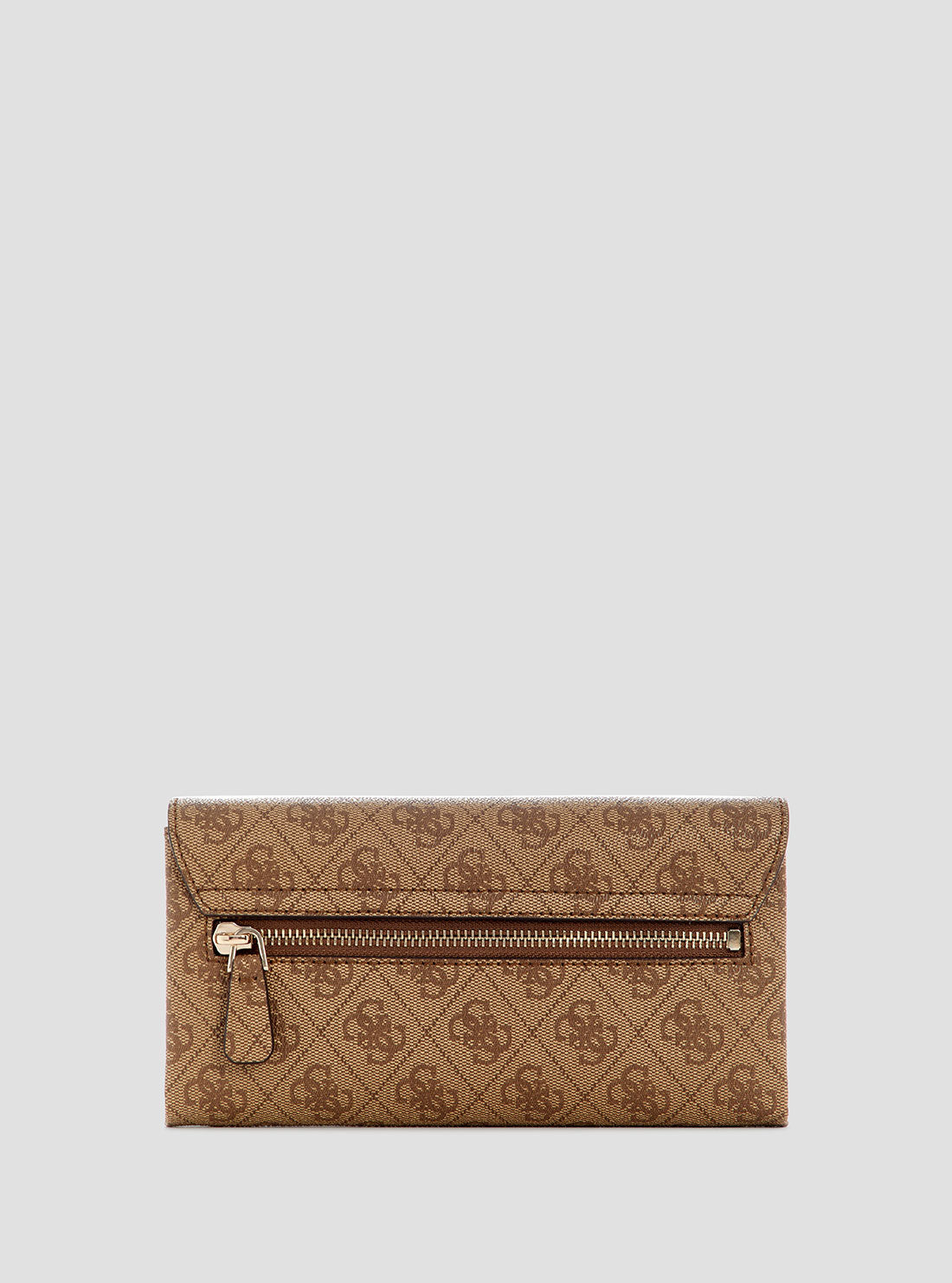 GUESS Womens Brown Logo Noelle Crossbody Flap Organiser BG967275 Back View