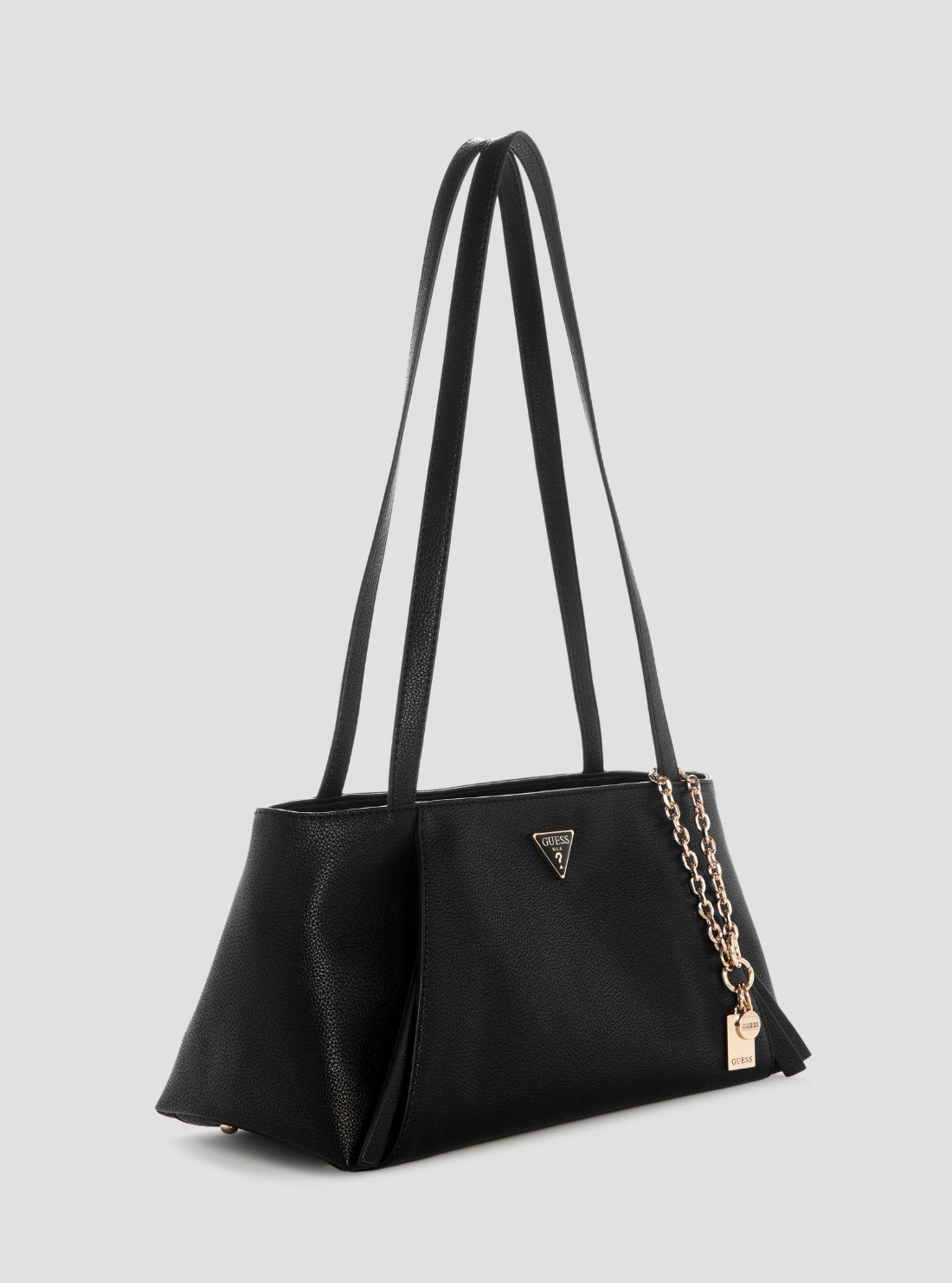 GUESS Womens Black Devon Shoulder Satchel Bag BG974509 Side View