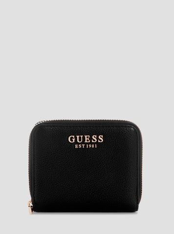 Black Isola Small Zip Around Wallet