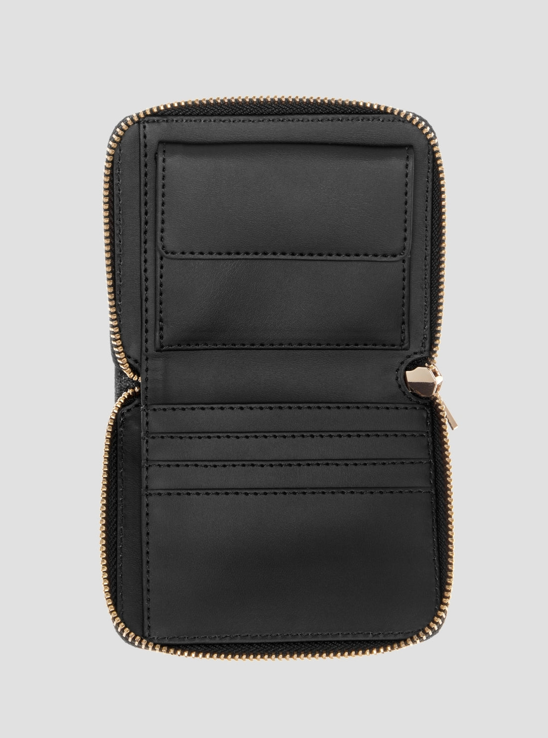 Black Isola Small Zip Around Wallet