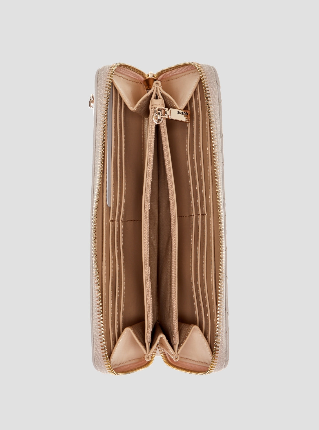Beige Isola Large Zip Around Wallet