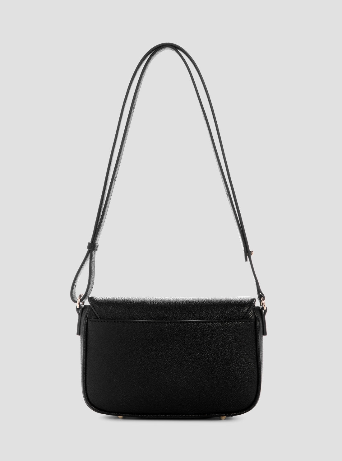 GUESS Womens Black Isola Convertible Crossbody Flap Bag BG990521 Back View