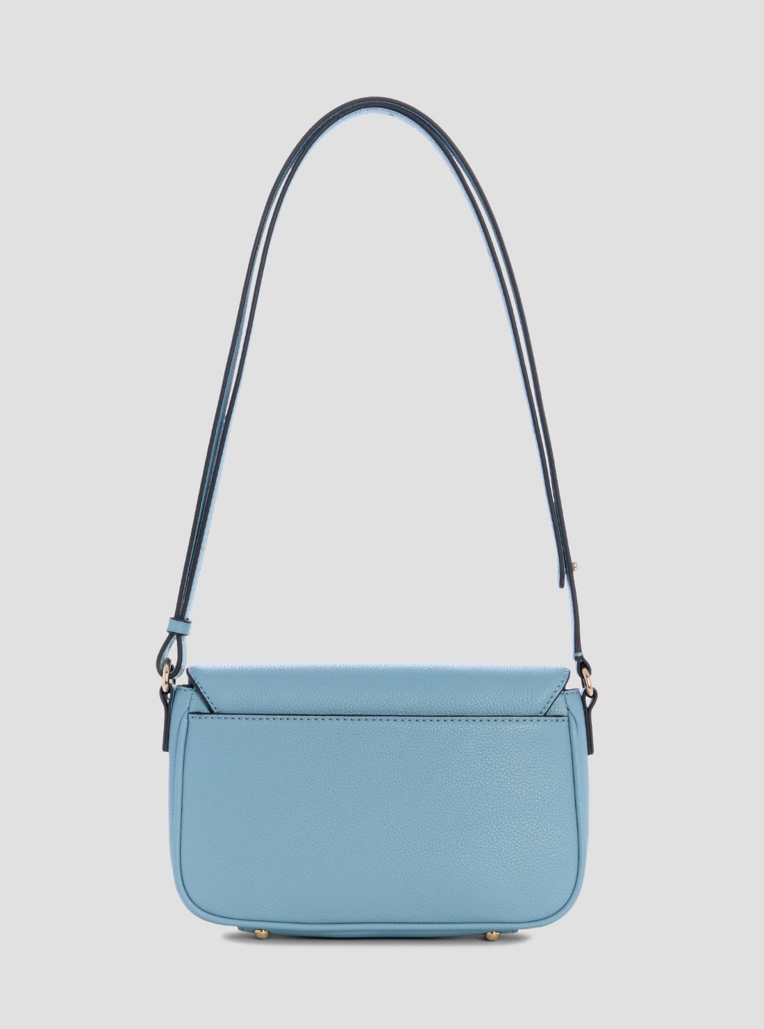 GUESS Womens Light Blue Isola Convertible Crossbody Flap Bag BG990521 Back View